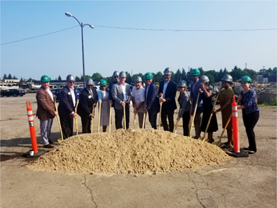 Rockford Construction, Amplify GR, and MCPC break ground on its new Grand Rapids facility.